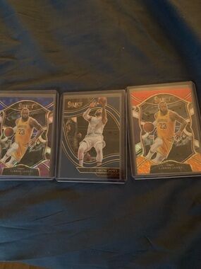 LeBron James Select Prizm 3 Basketball Trading Card Lot